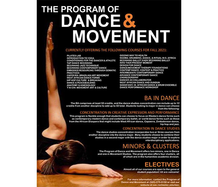 The fall 2021 course flyer.