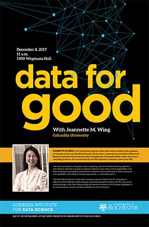 Data for Good seminar poster.