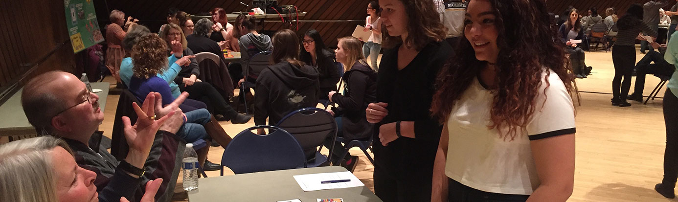 Students at Eyeth Day event
