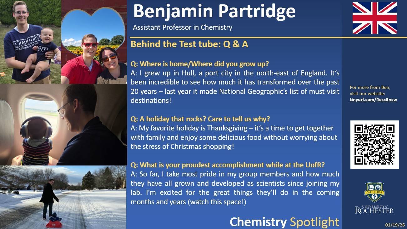 A poster featuring the person's image and the answer to three profile questions, written on page.