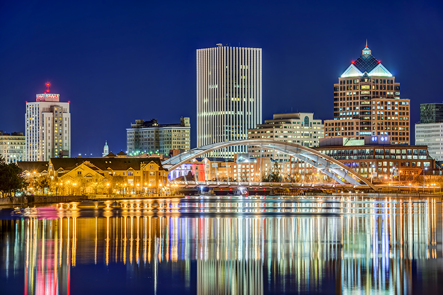 View of Rochester skyline