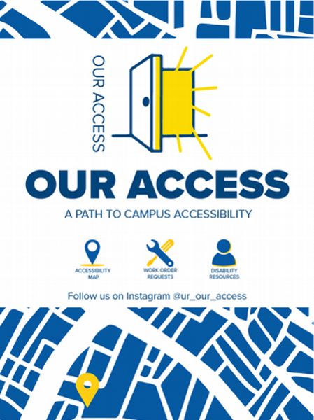 "Our Access" poster promoting app that helps individuals with physical disabilities.