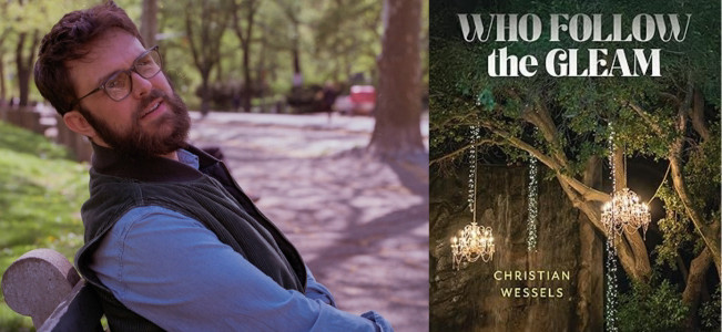 Headshot of Christian Wessels + book cover