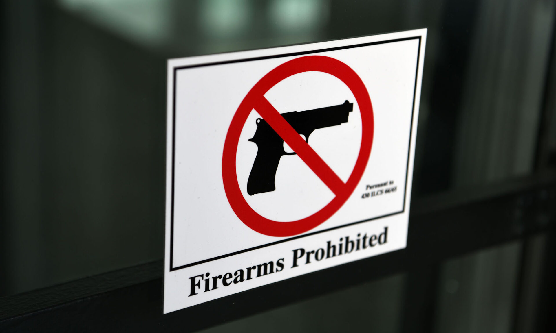 No Guns Sign