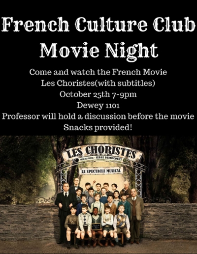 French Culture Club Movie Night: Les Choristes : News & Events : Department  of Modern Languages and Cultures : University of Rochester