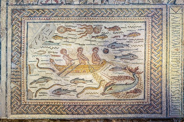 A cropped image of part of a Roman fresco.